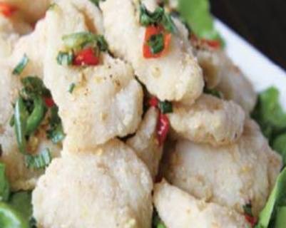 Deep-Fried Basa Fillet with Salt & Pepper (Spicy) 椒鹽魚片